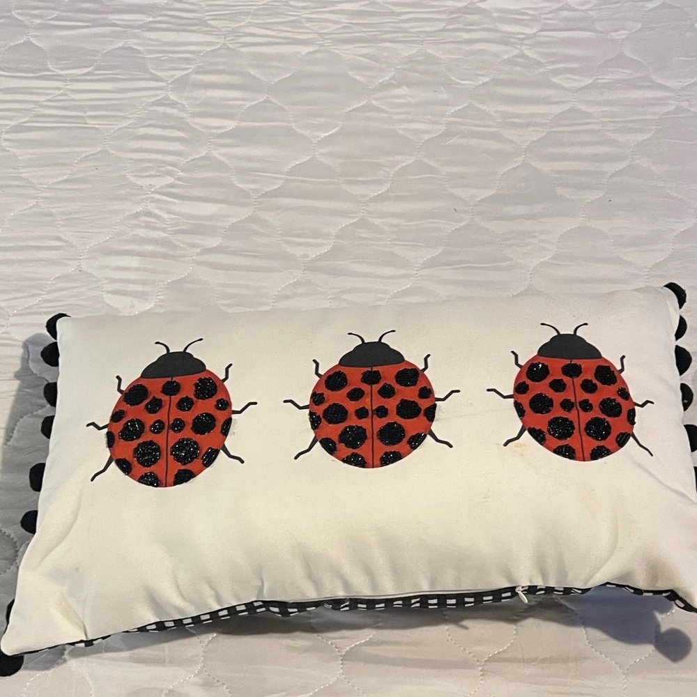 Ladybug Decorative Pillow